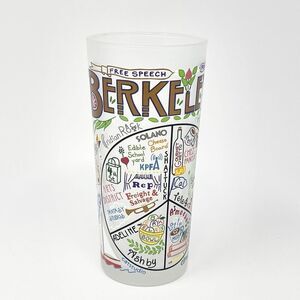 UC Berkeley Collegiate City Drinking Frosted Highball Glass Cat Studio 2017